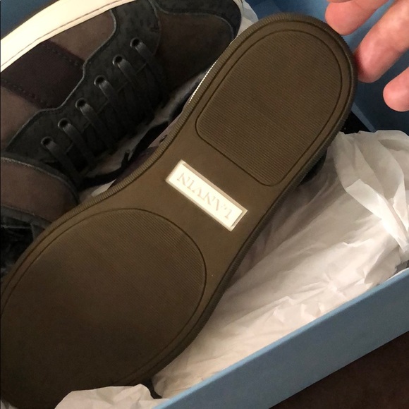 Lanvin Sneakers hi top size uk 7 - Picture 2 of 5